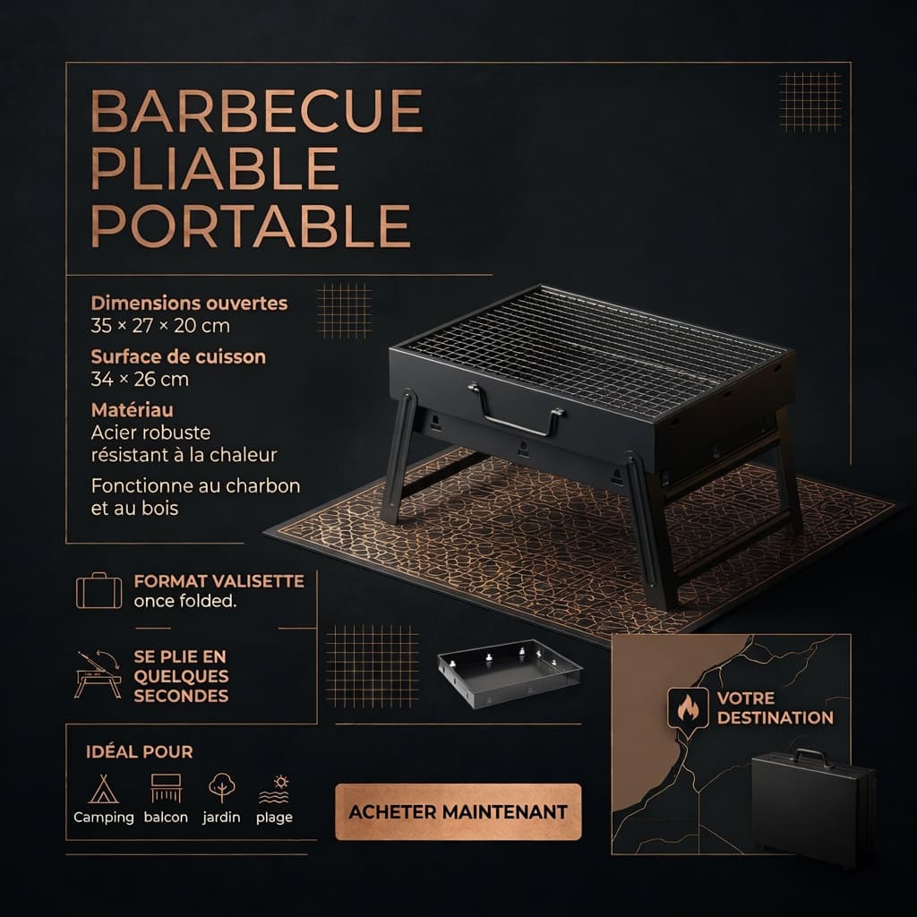 Le Barbecue Pliable : Grillez Partout